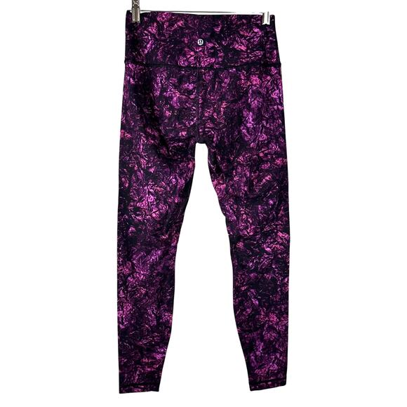 Lululemon Wunder Under High-Rise Tight Full-On Luxtreme Purple Camo Size 8 EUC - Picture 2 of 8